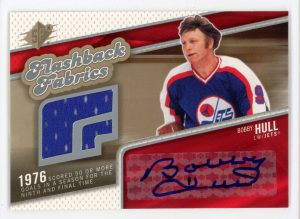 Bobby Hull 2005-06 SPx Flashback Fabrics Jersey Auto #92