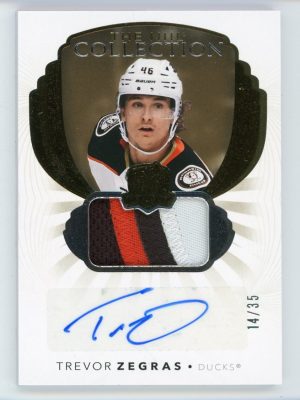 Trevor Zegras 2021-22 UD The Cup NHL Collection RPA 14/35 #NHL-TZ