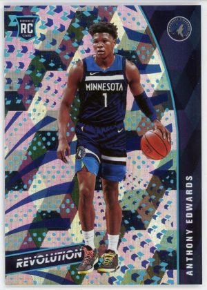 Anthony Edwards 2020-21 Panini Revolution Cubic RC /50 #125