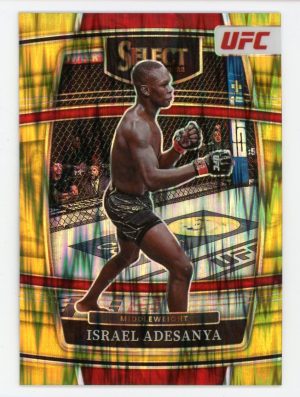 Israel Adesanya 2022 Select UFC Gold Flash 04/10 #25