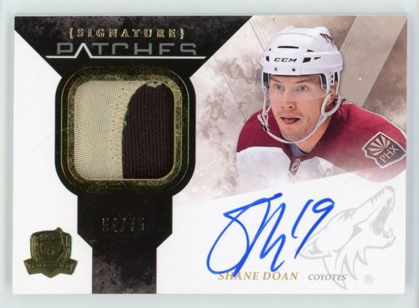 Shane Doan 2010-11 UD The Cup Signature Patches Auto 54/75 #SP-SD