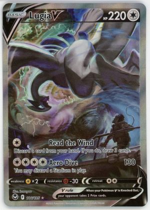 Lugia V Pokemon Sword & Shield Sliver Tempest Alt Art 186/195