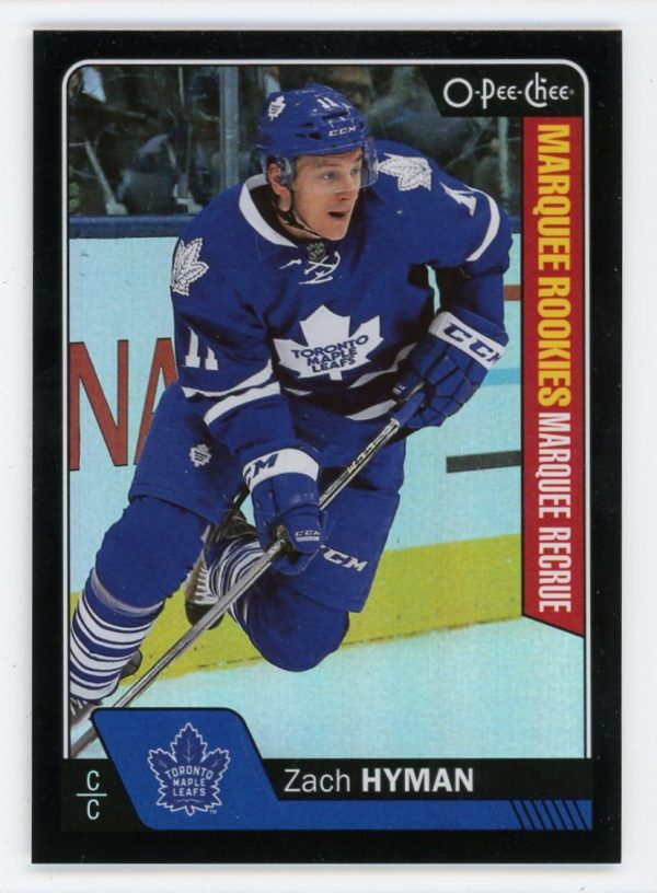 Zach Hyman 2016-17 O-Pee-Chee Black Rainbow Marquee Rookies /100 #561