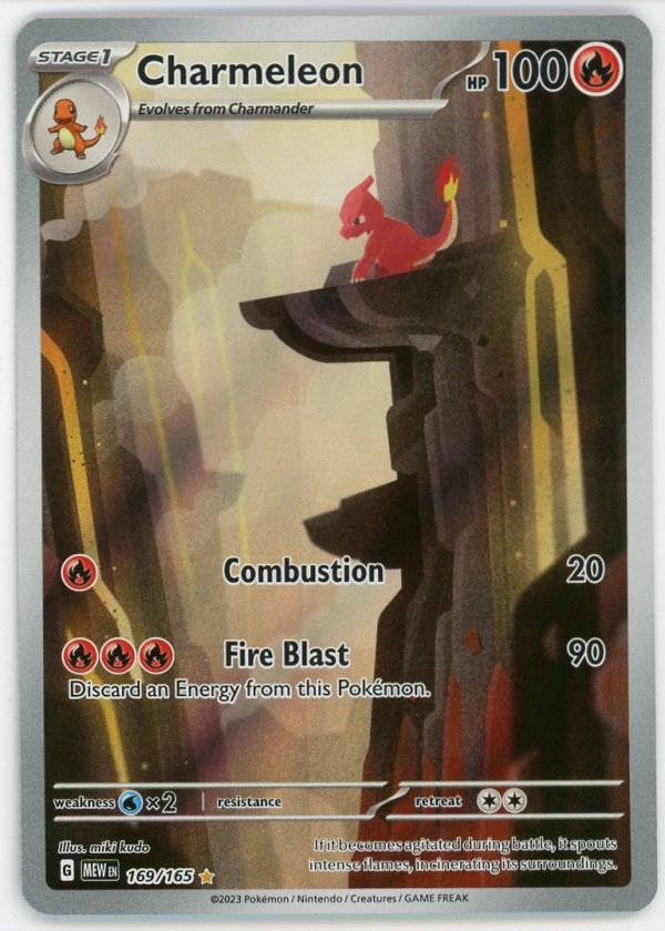 Charmeleon Pokemon Scarlet & Violet 151 Illustration Rare 169/165