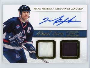 Mark Messier 2013-14 Panini National Treasures Dual Mem Auto #DM-MM