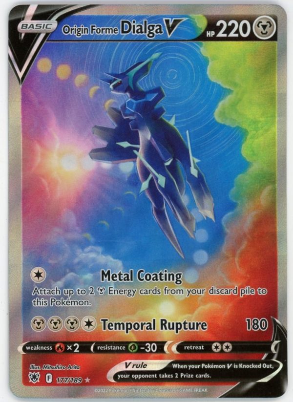 Origin Forme Dialga V Pokemon Astral Radiance Alt Art 177/189