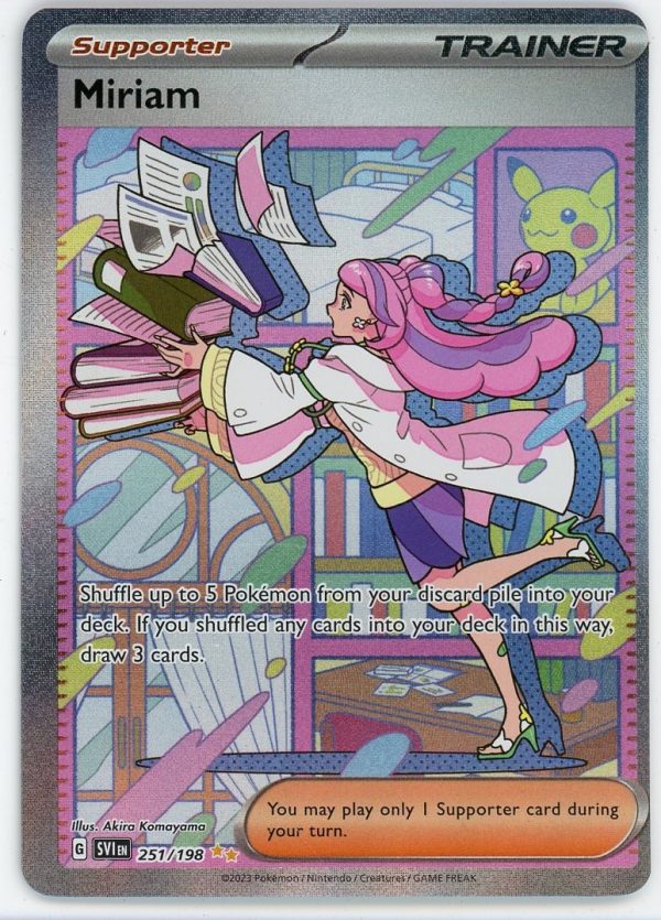 Miriam Pokemon Scarlet & Violet Illustration 251/198