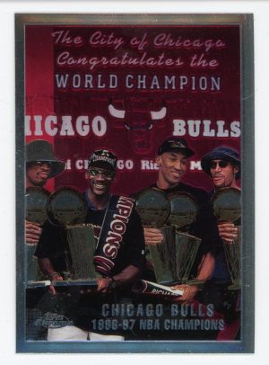 Chicago Bulls 1997-98 Topps Chrome Checklist #51