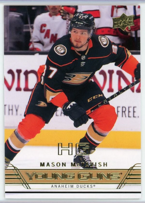 Mason McTavish 2021-22 Upper Deck Extended HG Young Guns /100 #T-97