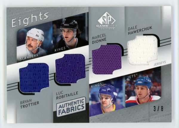 Trottier/Robitaille...2008-09 SPGU Authentic Fabrics Eights 3/8 AF8-LGND