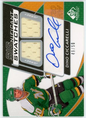 Dino Ciccarelli 2008-09 UD SP Game Used Significant Swatches /50 #SS-DC