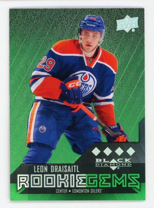 Leon Draisaitl 2014-15 Black Diamond Rookie Gems Emerald /25 RC #248