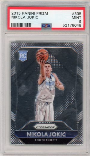 Nikola Jokic 2015-16 Panini Prizm Rookie Card #335 PSA 9