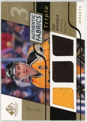 Ray Bourque 2008-09 UD SP Game Used Authentic Fabrics /25 #3AF-BQ