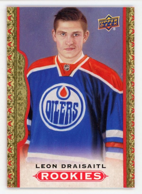 Leon Draisaitl 2014-15 Masterpieces Red Framed Cloth /100 RC #180