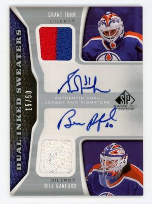 Fuhr/Ranford 2006-07 SPGU Dual Inked Sweaters 15/50 Auto #IS2-FR