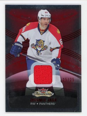 Jaromir Jagr 2015-16 Fleer Showcase Red Glow Jersey 25/25 #44 SP