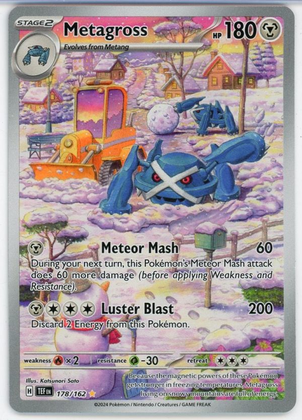 Metagross Pokemon Temporal Forces Illustration Rare 178/162