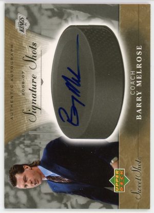 Barry Melrose 2006-07 Upper Deck Sweet Signature Shots #SS-ME