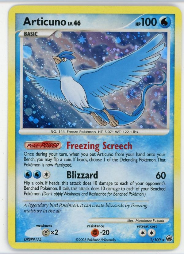 Articuno Pokemon Majestic Dawn Holo Rare 1/100