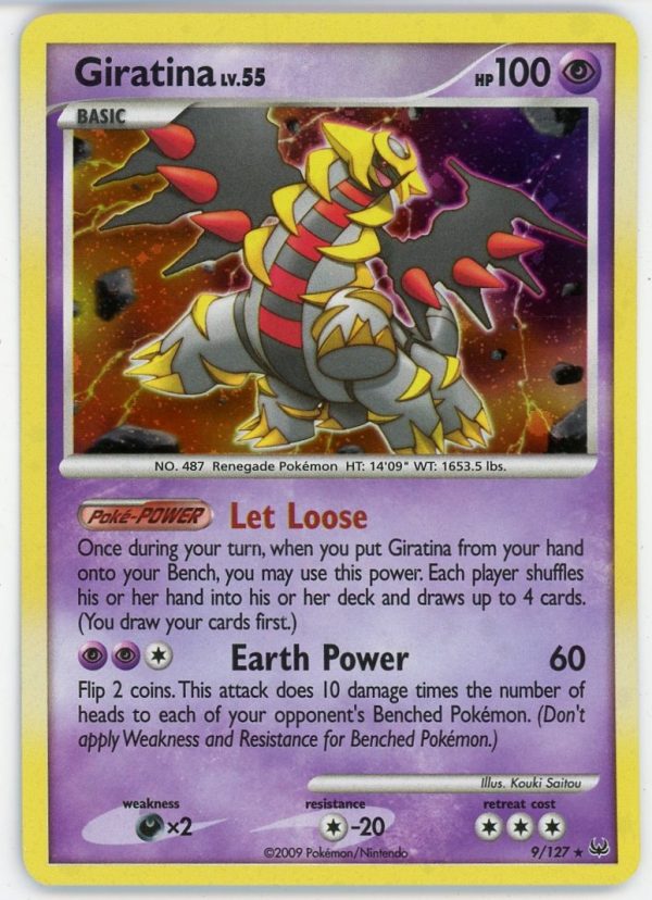 Giratina Pokemon Platinum Holo Rare 9/127