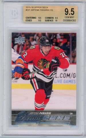 Artemi Panarin 2015-16 Upper Deck Series 1 Young Guns #221 BGS 9.5