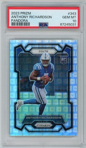 Anthony Richardson 2023 Panini Prizm Pandora 366/400 RC #343 PSA 10