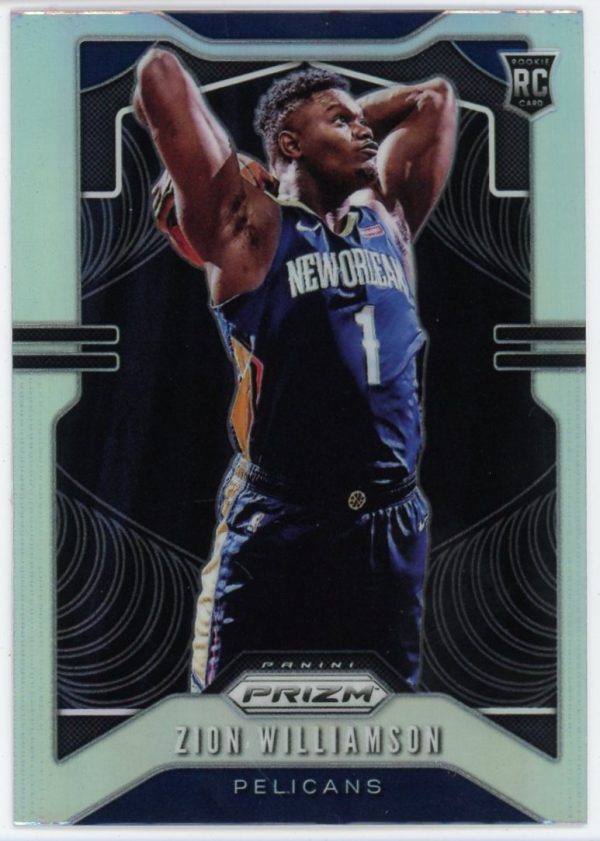 Zion Williamson 2019-20 Panini Prizm Sliver Rookie Card #248