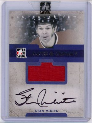 Stan Mikita 2007 In The Game Superlative Auto & Jersey /50 #AJ-SM