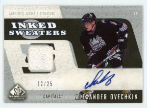 Alexander Ovechkin 2006-07 SPGU Inked Sweaters Jersey Auto 12/25 #IS-AO