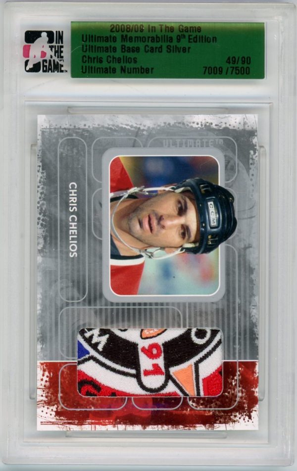 Chris Chelios 2008-09 In The Game Ultimate Number Patch /90