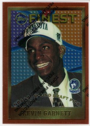 Kevin Garnett 1996-97 Topps Finest Rookie Card #115