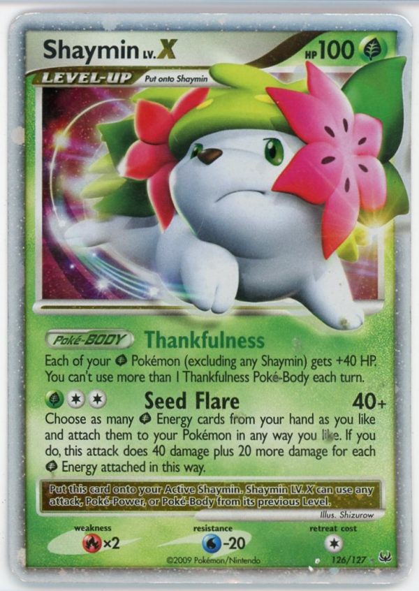 Shaymin LV.X Pokemon Platinum Ultra Rare Holo 126/127