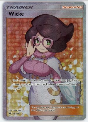 Wicke Pokemon Burning Shadow Full Art Ultra Rare 147/147