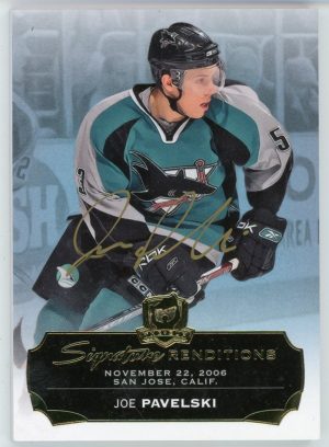 Joe Pavelski 2014-15 UD The Cup Signature Renditions #SR-JP