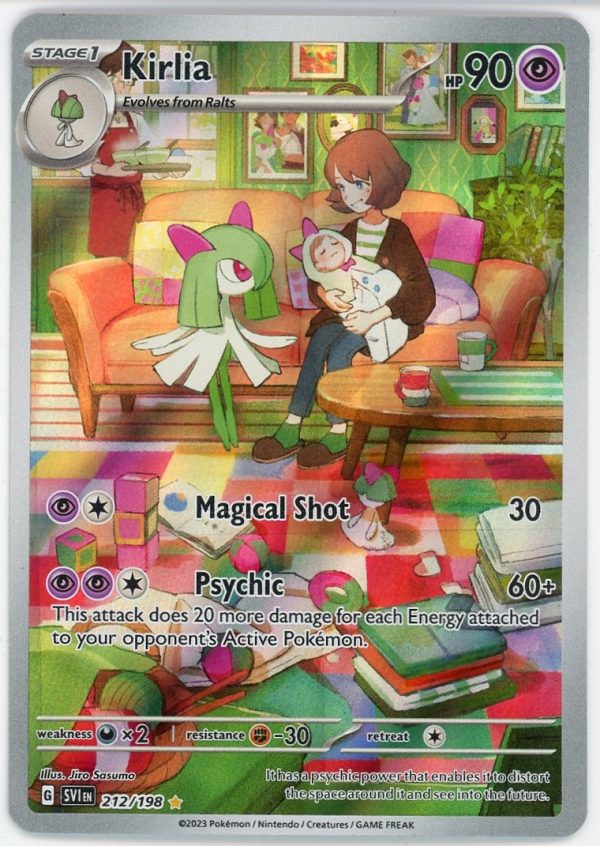 Kirlia Pokemon Scarlet & Violet Illustration Rare 212/198