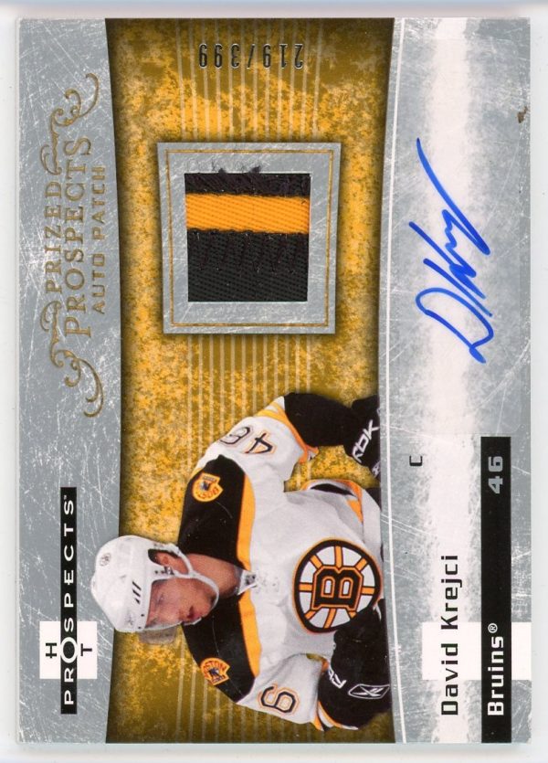 David Krejci 2007-08 Fleer Hot Prospects RPA /399 #221