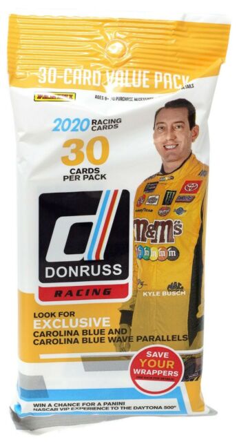 NASCAR Panini 2020 Donruss Racing Value Pack 30 Cards
