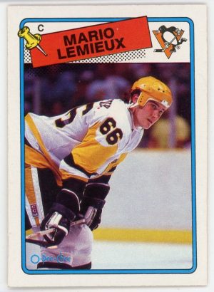 Mario Lemieux 1988-89 O-Pee-Chee Hockey Card #1