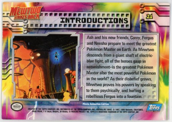 Introductions 2000 Topps Pokemon Mewtwo Strikes Back Foil #21