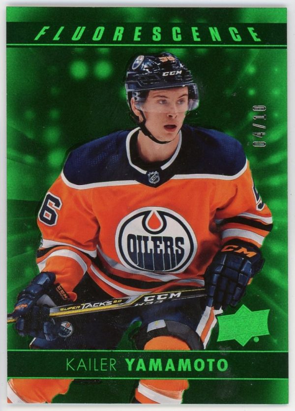 Kailer Yamamoto 2017-18 UD Series 2 Flourescence Green /10 #F-22