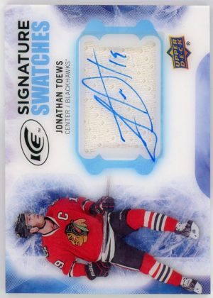 Jonathan Toews 2016-17 UD Ice Signature Swatches #SS-JT