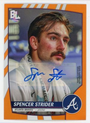 Spencer Strider 2023 Topps Big League Orange Foil Auto #227