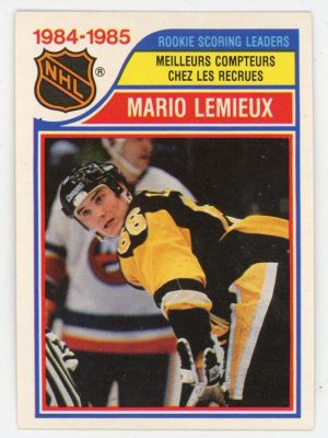 Mario Lemieux 1985-86 O-Pee-Chee Rookie Scoring Leaders RC #262