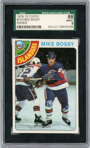 Mike Bossy 1978-79 Topps Rookie Card #115 SGC 8 NM/MT