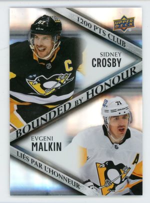 Sidney Crosby/Evgeni Malkin 2023-24 Upper Deck Tim Hortons Bounded By Honour #BH-4