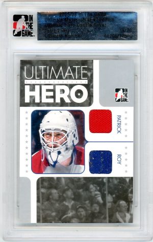 Patrick Roy 2005-06 ITG Ultimate Hero Double Silver Jersey 18/20