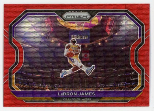 LeBron James 2020-21 Panini Prizm Kobe Tribute Dunk Red Wave #1