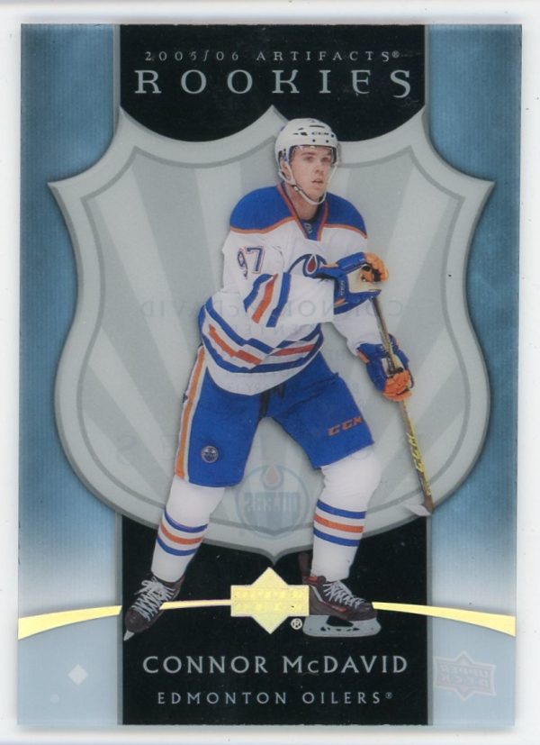 Connor McDavid 2022-23 UD Artifacts 05-06 Clear Cut Rookies #CCRR-30