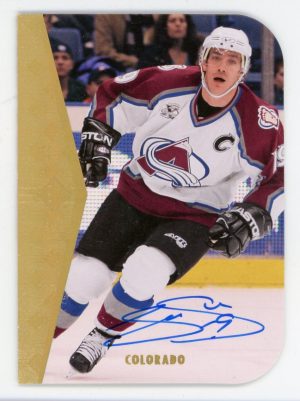 Joe Sakic 2014-15 SP Authentic 94-95 SP Retro Die Cut Auto #94-59